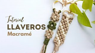 DIY LLAVEROS en MACRAMÉ | DIY Macrame Keychain Tutorial