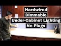 Kitchen Under Cabinet Lighting - No Plugs! Hardwired installation