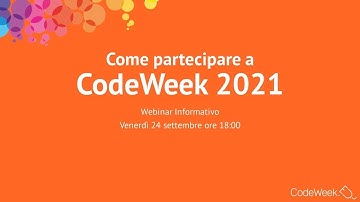 Come partecipare a CodeWeek 2021