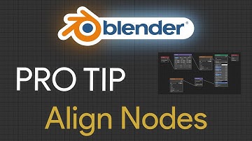 Align nodes in Blender using Node Wrangler | Blender Tip