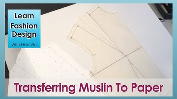 Transferring Muslin To Paper ~ How To Transfer Muslin Markings Unto Paper To Make A Pattern ~ #Short