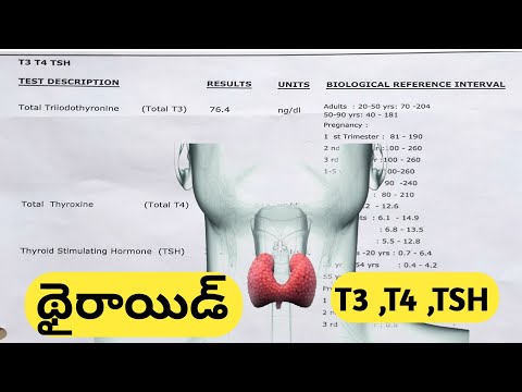 How to Read Thyroid Test Report in Telugu ( థైరాయిడ్ గ్రంథి పరీక్ష )