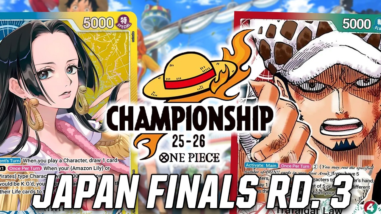 [EB04] OP01 RG Law vs OP14 UY Boa | Japan Finals Swiss Round 3 One Piece Trading Card Game