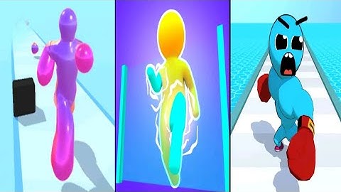 Blob Runner vs Color Runner vs Level up Runner - Triple Gameplay (Android/iOS).