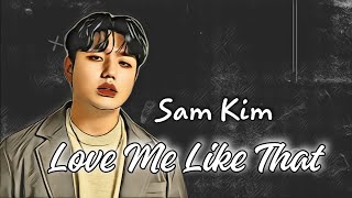 Love Me Like That - Sam Kim (lyrics)