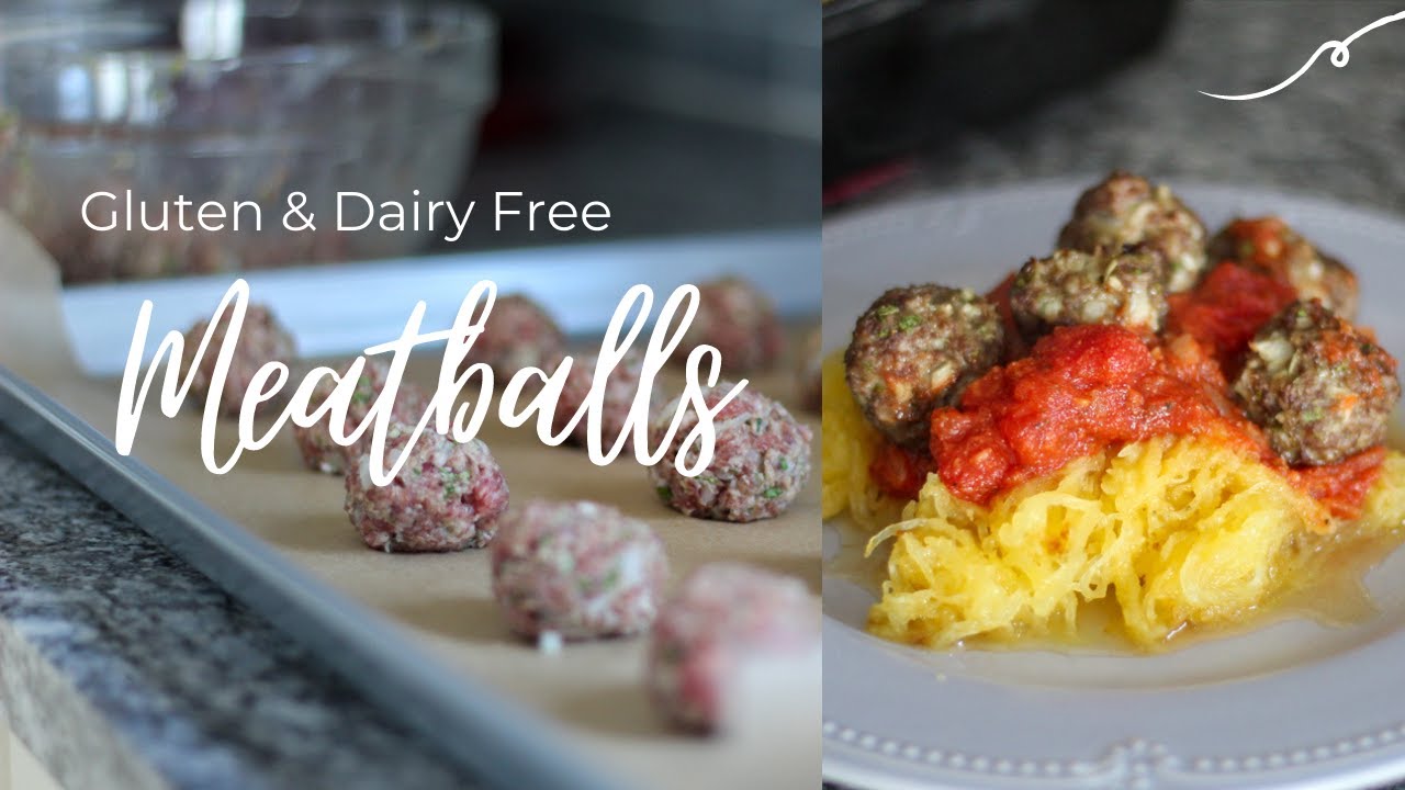 Gluten and Dairy Free Meatballs and Spaghetti Squash YouTube