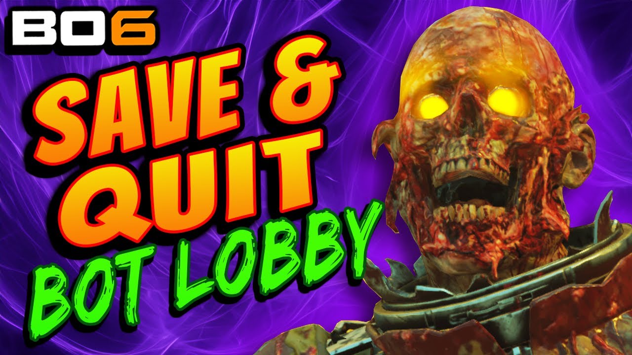 Solo SAVE & QUIT Zombies BOT LOBBY Glitch (Infinite Rounds) Reckoning ...