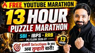 13 HOUR PUZZLE MARATHON SBI IBPS RRB PO/CLERK 2026-27