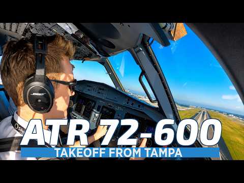 ATR 72-600 Departure From KTPA | Cockpit View