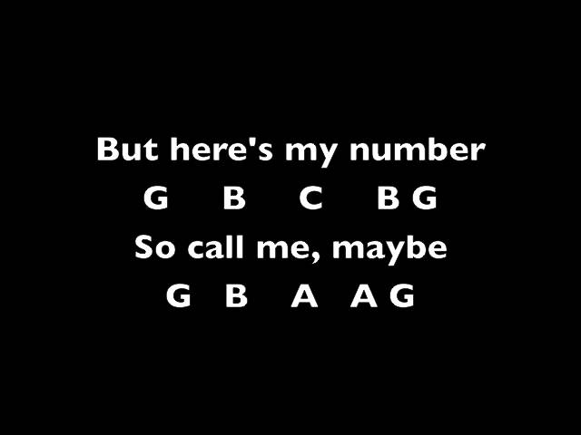 Call Me Maybe Carly Rae Jepsen Notes Youtube