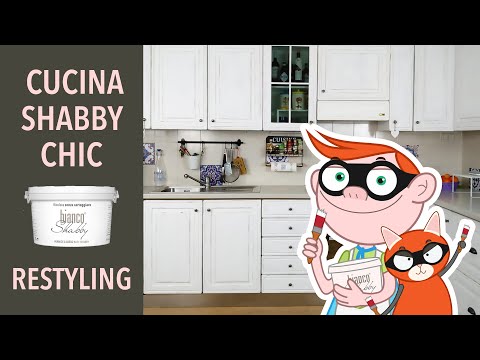 Pittura senza carteggiare una cucina in stile decapato shabby chic con la chalk paint biancoShabby®