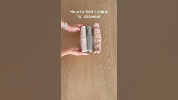 How to fold t-shirts for drawers #howto #tutorial #homehacks #folding #hack #foldingclothes
