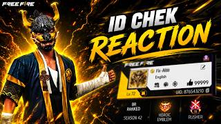 ID PROFILE CHEK 😱 REACTION || #freefire #shorts #ff #gyangaming