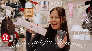 WHAT I GOT FOR CHRISTMAS 2023 | lululemon, skims, anthropologie, clinique, nespresso & more