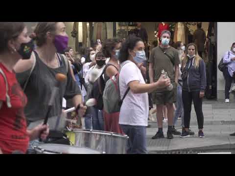 Manifestación por el Clima en la Gran Vía de Madrid