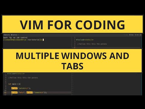 Mastering Vim: Organize your workspace with multiple Tabs and Windows"