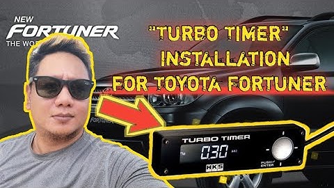 Turbo Timer Installation for Toyota Fortuner
