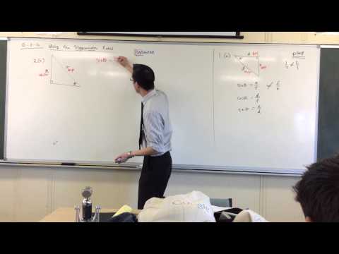 Using the Trigonometric Ratios (some fundamental examples)