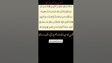 قران كريم سورة المائدة قال عيسى ابن مريم اللهم ربنا انزل عليهم مائدة من السماء #دويتو #المصحف #الرحم