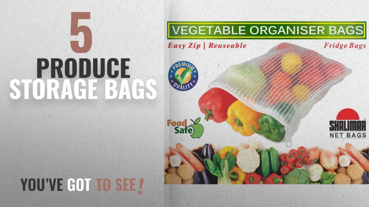Top 10 Produce Storage Bags 2018 Shalimar Vegetable Organiser Reusable Fridge Net