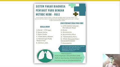 [Grup 5_S8J_UNINDRA] Sistem Pakar Diagnosa Penyakit Paru-Paru Menggunakan Metode Hebb - Rule