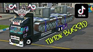 TIK TOK BUSSID TRUCK OLENG || truck long chassis pun bisa oleng sam‼️tak oleng tak jago cung