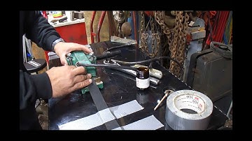 Replacing a leather drive belt on an antique milling machine!