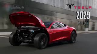 100 seconds of evolution from 2008 to 2050   tesla car transformation