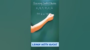 Making a smallest number from the given digits| shorts | #shorts #mathshorts #youtubeshorts
