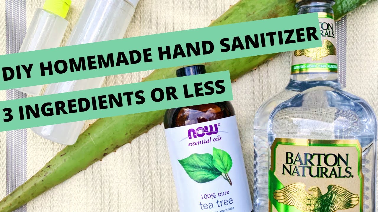 DIY HAND SANITIZER | 3 INGREDIENTS OR LESS - YouTube