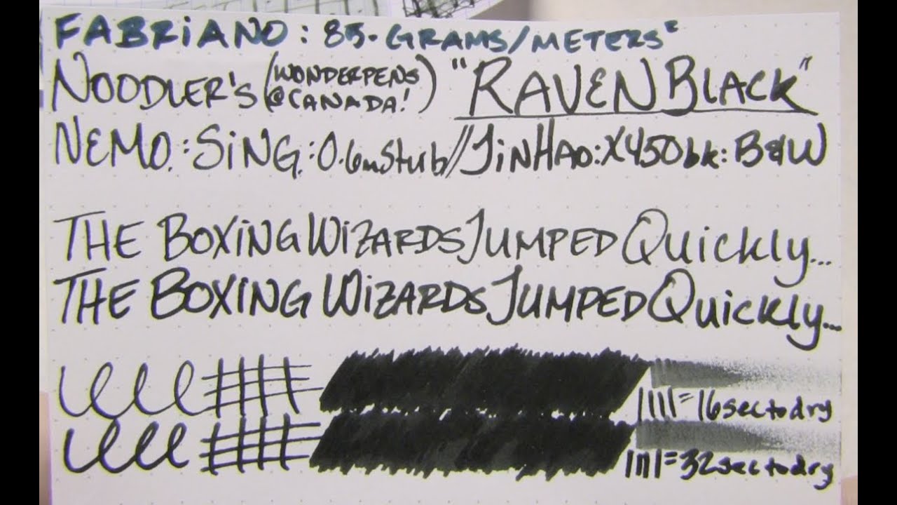 Noodler's Black Fountain Pen Inks : Which Do I Use? 