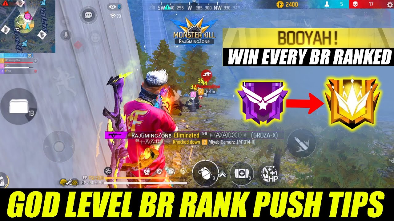 Br Rank Tips and Tricks Free Fire | Diamond To Grandmaster Rank Push ...