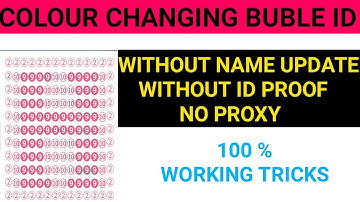 How To Make Colour Changing Bubble Facebook Account Without Name Update | Bubble Fb Id No Proxy