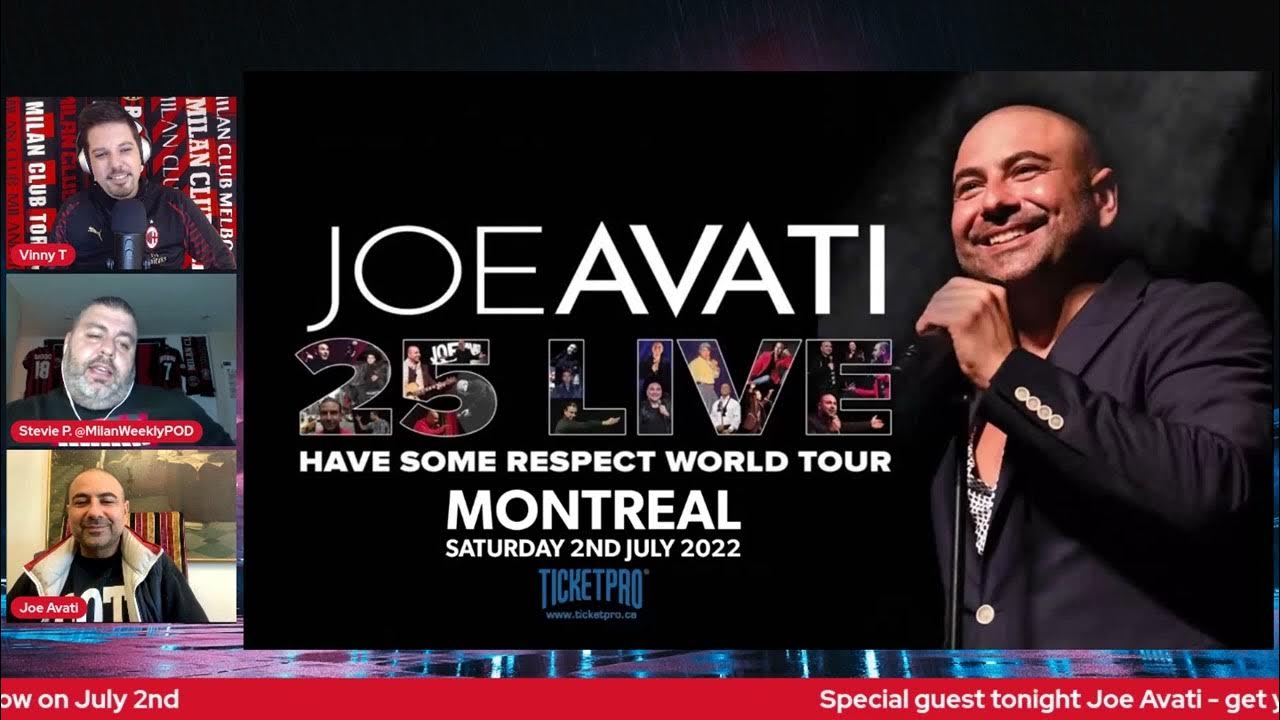 joe avati tour 2022 canada