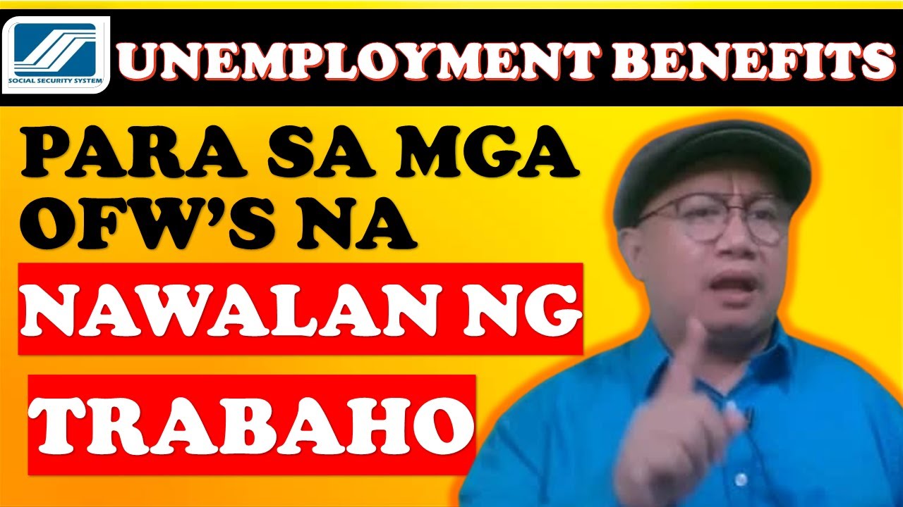🔴 UNEMPLOYMENT BENEFITS FOR OFW  SSS MEMBERS