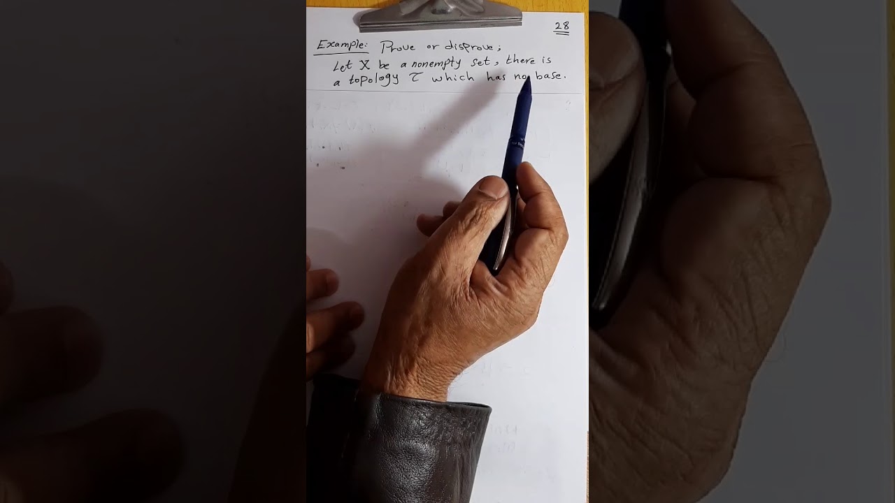 المحاضرة 5 ج1: مفهوم الاساس في التوبولوجي