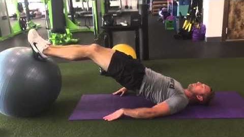 Physioball Leg Curl - Hip Bridge to Eccentric