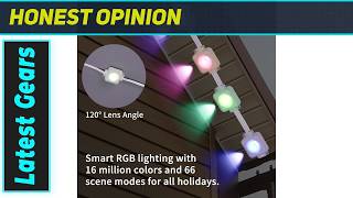 100ft Permanent Outdoor Lights: Amazing Smart Rainbow Eave Magic!