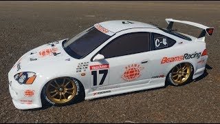 RC Honda, Beams Integra Type R, Tamiya glow engine kit # 44040. Vintage Tamiya nitro TG10mk1