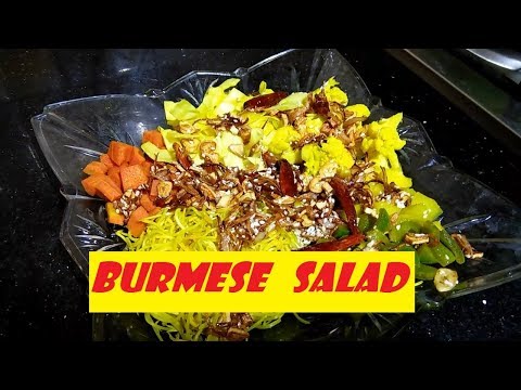 BURMESE SALAD WITH COCONUT RICE AND CHICKEN CURRY