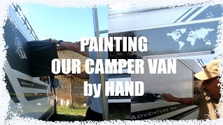 PAINTING OUR SELF BUILD CAMPER, SIDE PANEL VINYL REMOVAL AND ROLLER PAINT by Adventure Van Freddie 2,367 views 4 months ago 17 minutes