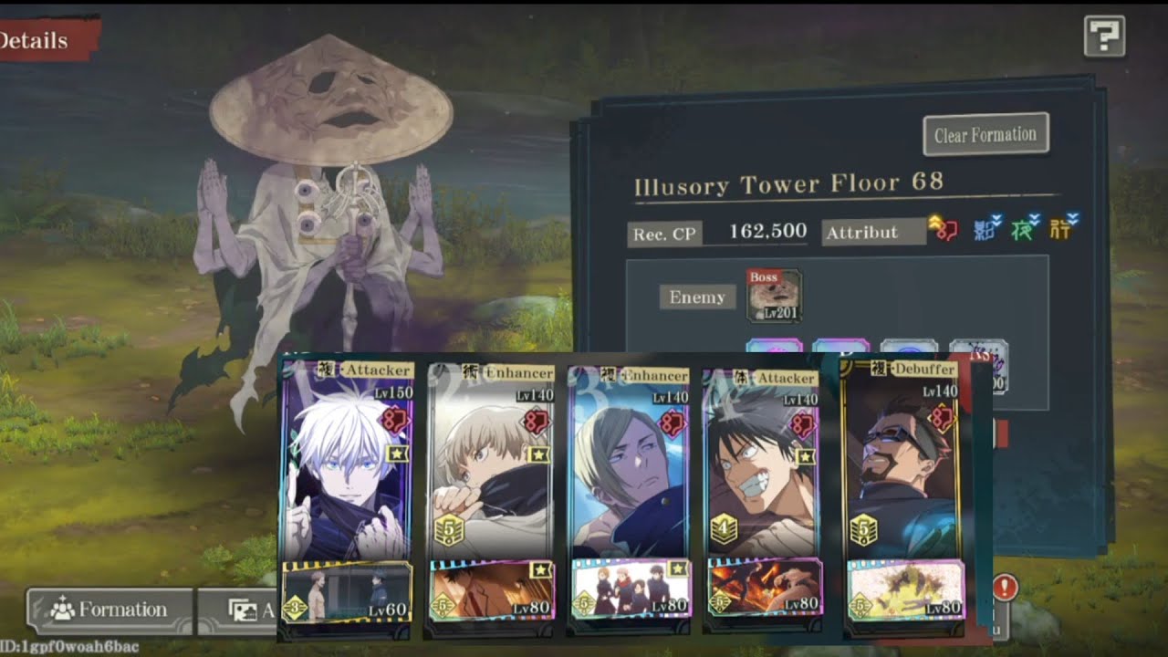 Tower Floor 68 Guide | A3 Toji Minimum | Gojo Double Domain Guide | JJKPP Global