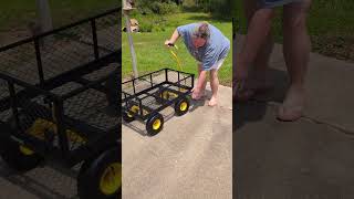@vevor.official 900 lbs Metal Heavy Duty Garden Cart | Garden Wagon with removable sides