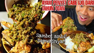 SAHUR MAKAN AYAM PENYET SAMBEL IJO CABENYA SEMANGKOK!