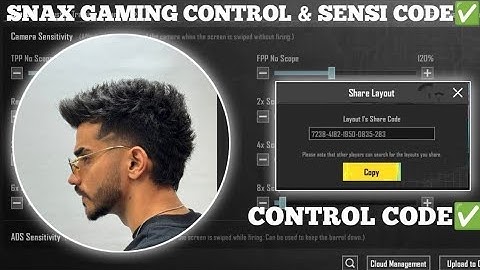 (2024) SNAX GAMING SENSITIVITY SETTINGS CODE 3.4/ SNAX GAMING CONTROL SETTINGS CODE 3.4/ #snax