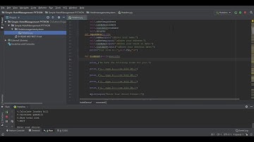 Hotel Management System in Python with Source code |Projecto.in