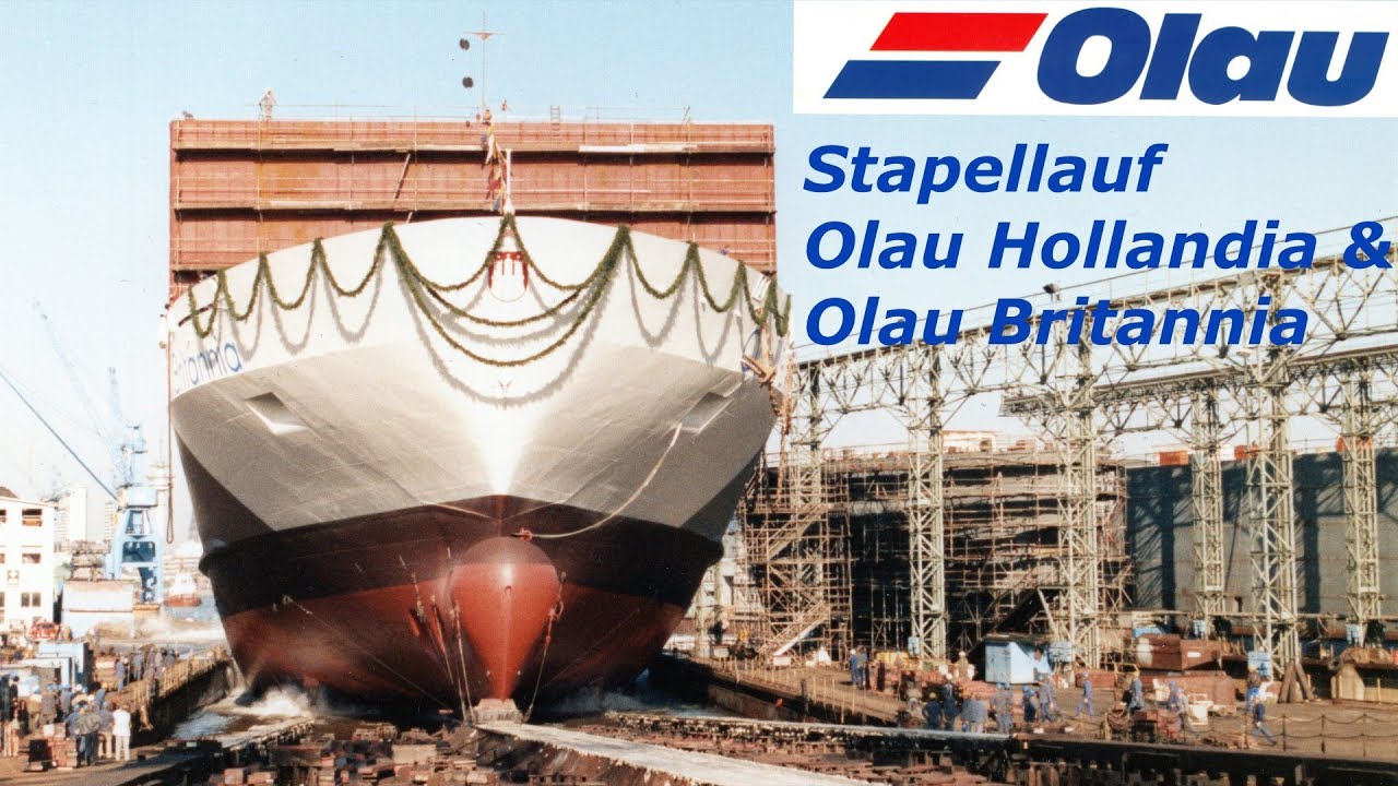 Launch of the Olau Line Ferries Olau Hollandia & Olau Britannia 1989