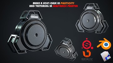 Make a Scifi Case in Plasticity and texturing in Substance Painter #plasticity #substancepainter