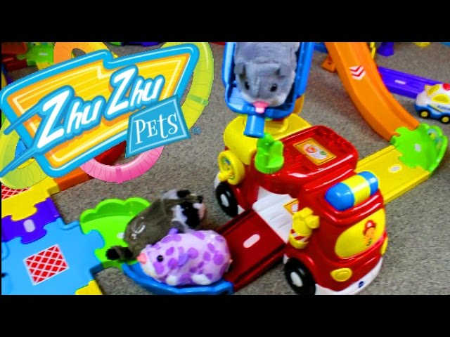 Smart Wheels City: Zhu Zhu Pets 2017! Vtech Go! Go! Smart Wheel Playsets u0026 Zhu Zhu Hamsters class=