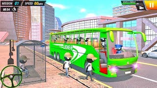 Stickman Bus Driving Pickup & Drop Simulator Game | Stickman Bus Racing | Bus Games screenshot 4